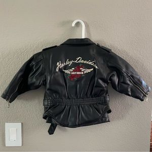 Vintage Harley Davidson Toddler Leather Jacket